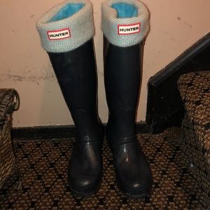 NAVY BLUE HUNTER BOOTS